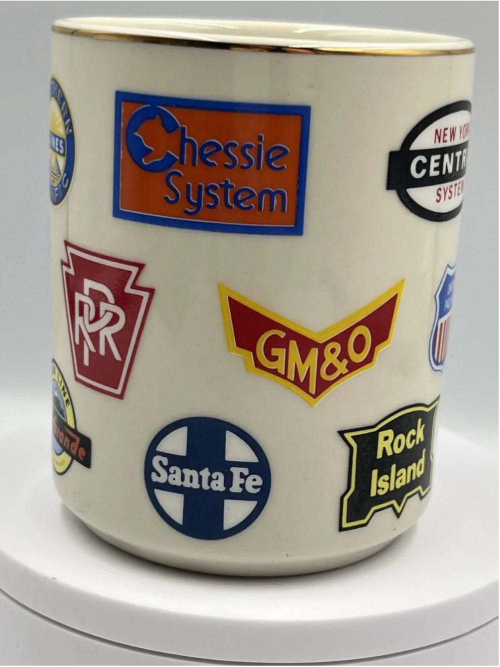 Railroad Train Logo Coffee Cup Mug With 15 Different Logos Union Pacific Amtrak